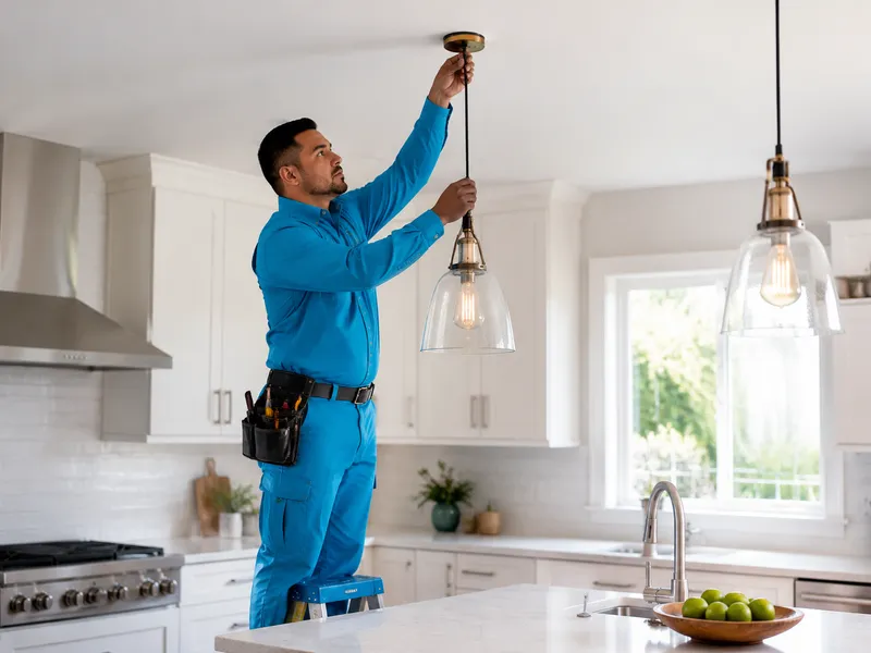Pendant light installation