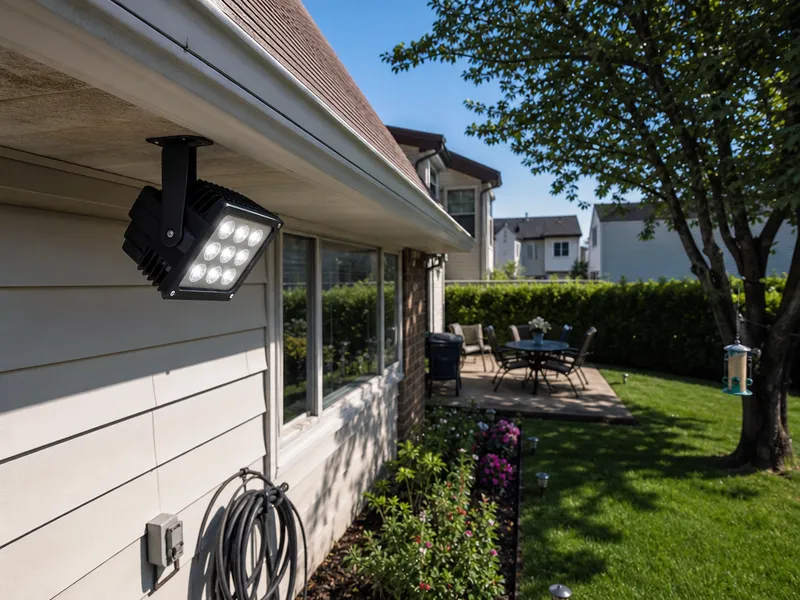 Queens backyard floodlight