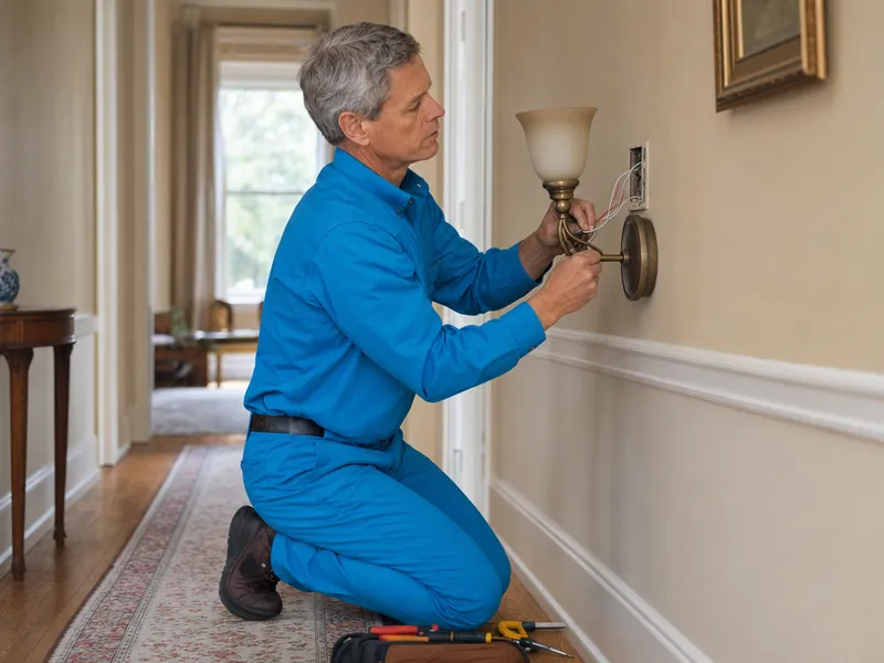 Queens hallway wall sconces