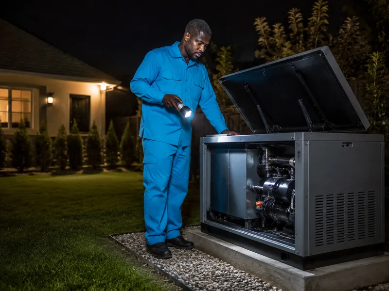 Emergency generator service