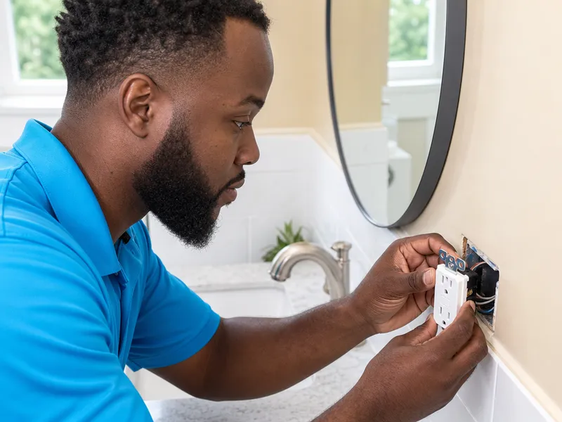GFCI outlet installation