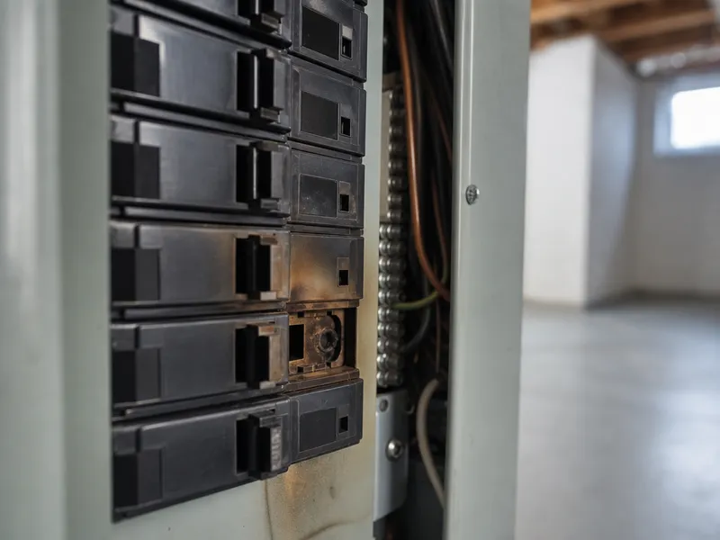 Burning smell from panel