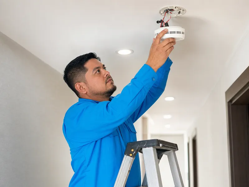 Smoke detector installation