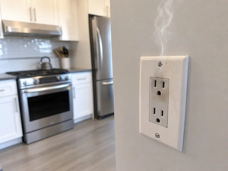Burning smell from outlets