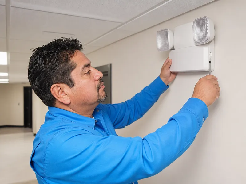 Emergency lighting installation