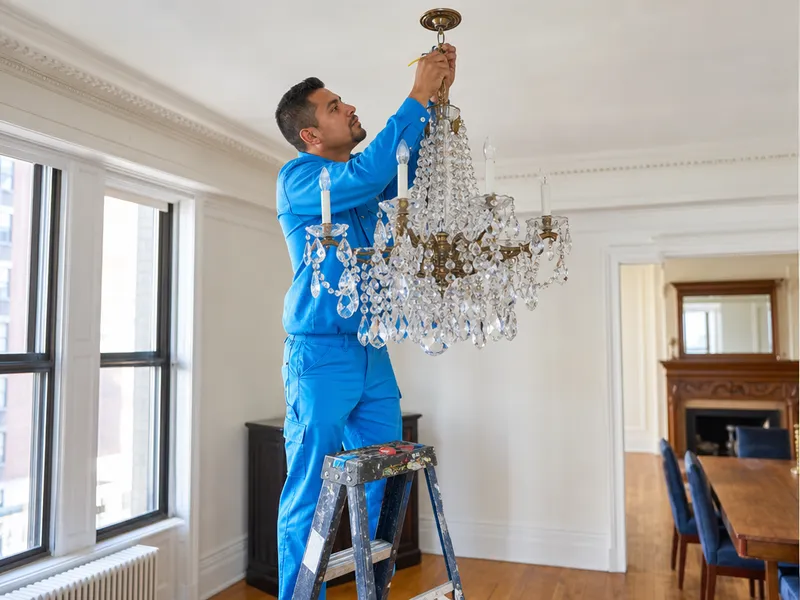 Chandelier and heavy fixture installation