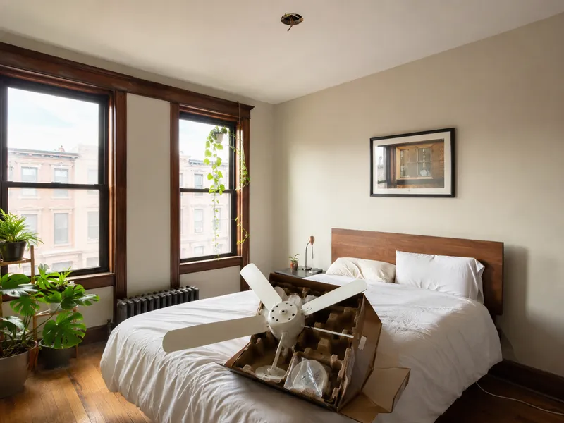 Smart fan, Brooklyn brownstone