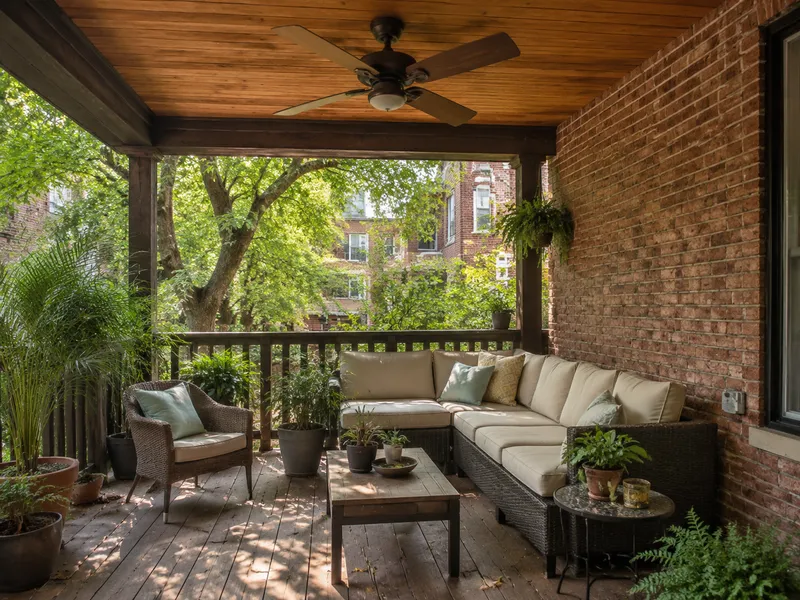 Outdoor fan, Bronx patio