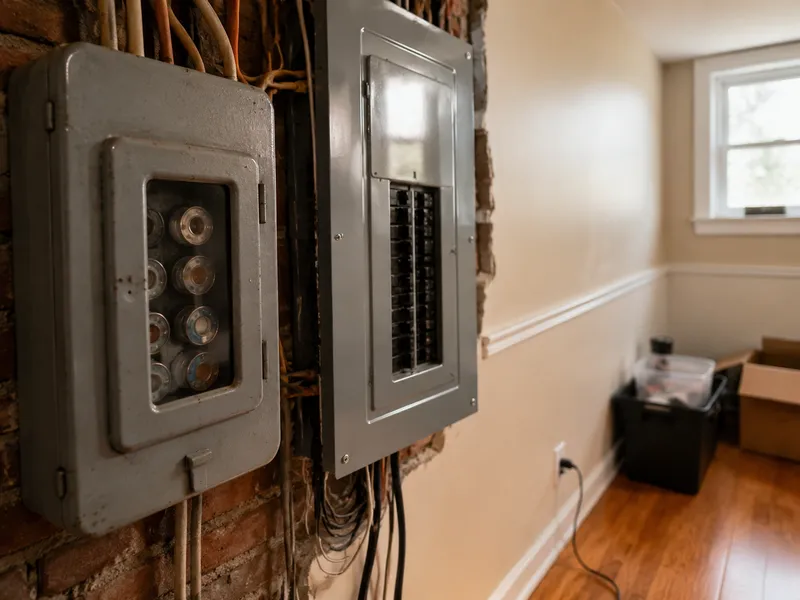 Brooklyn brownstone, fuse box replacement