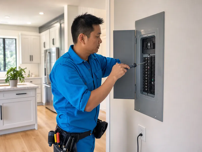 Renovated kitchen, AFCI/GFCI panel