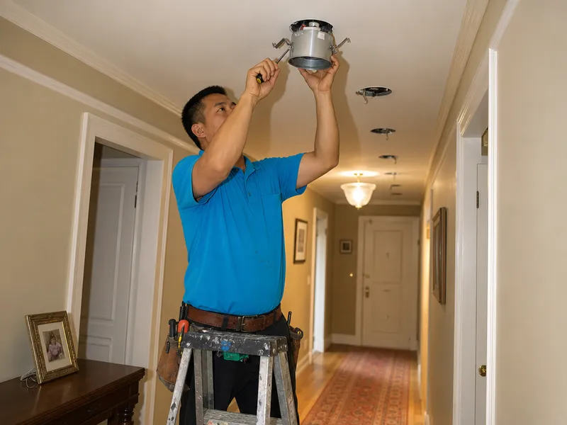 8 remodel housings in existing plaster ceiling