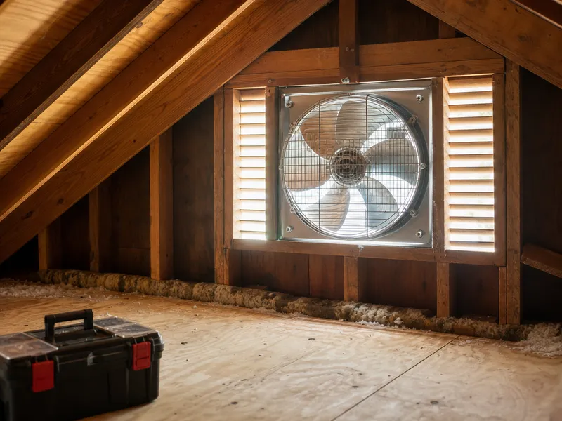 Queens home attic
