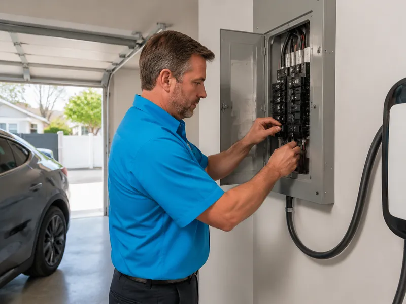 EV charger circuit addition