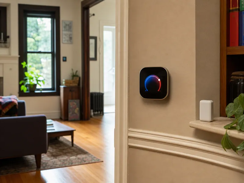 Ecobee smart thermostat, Brooklyn brownstone