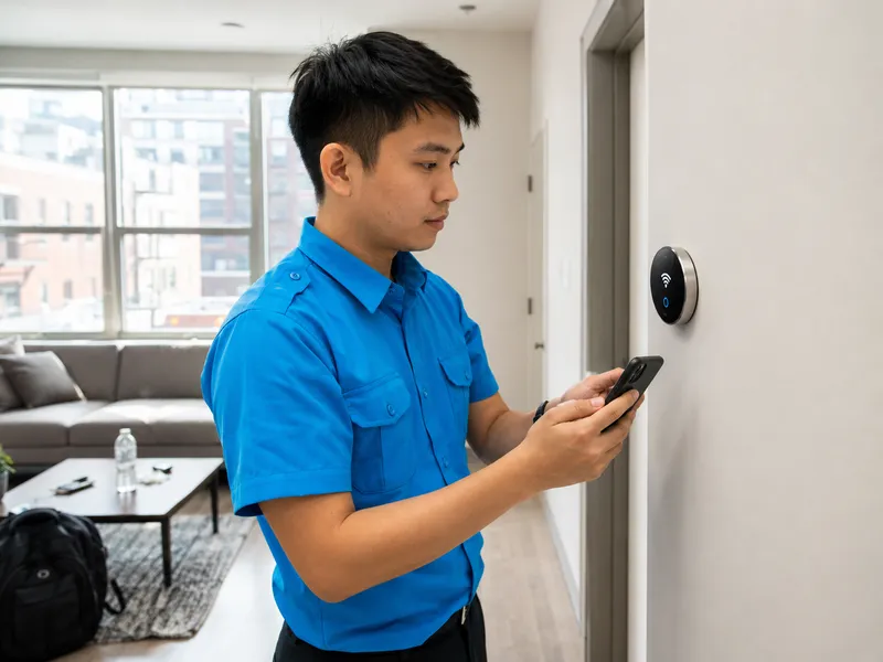 Smart thermostat, Brooklyn rental