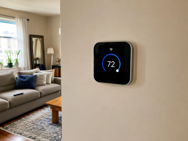 Wi-Fi thermostat, Bronx single-family home