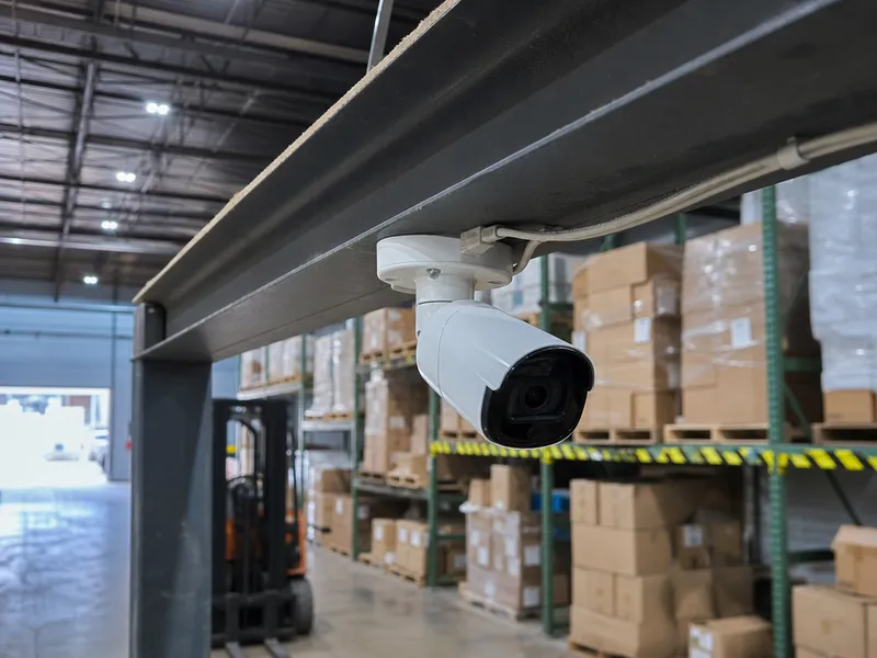 PoE camera system for a Queens warehouse