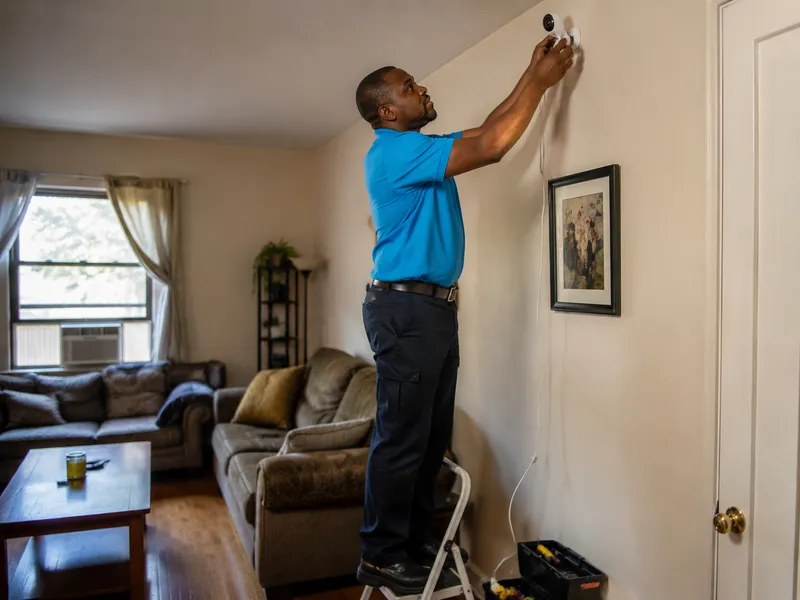Wireless cameras for a Bronx apartment