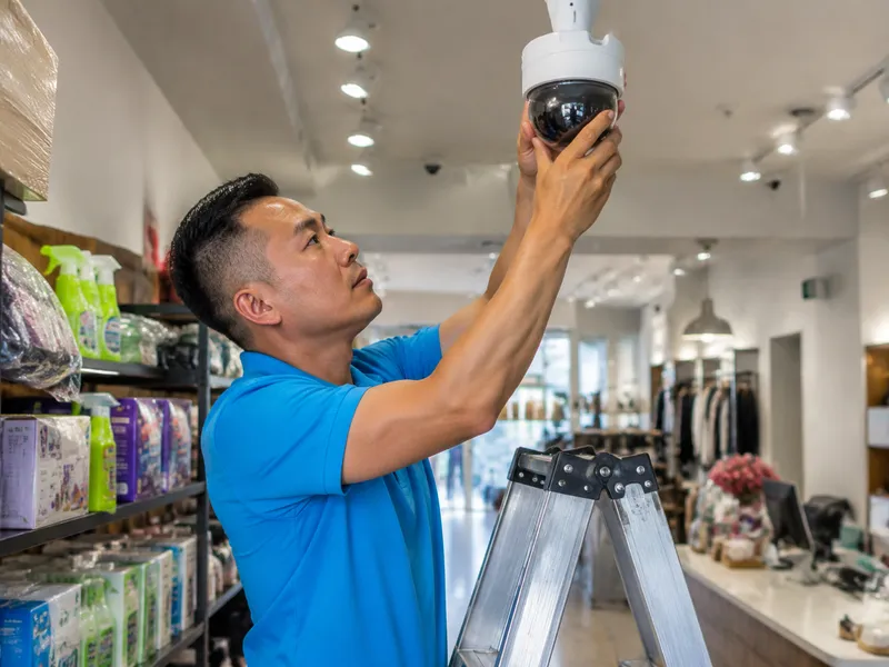 PTZ camera for a Staten Island retail store