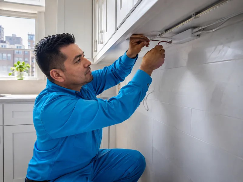 Low voltage lighting wiring
