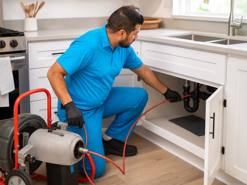 Kitchen drain cleaning