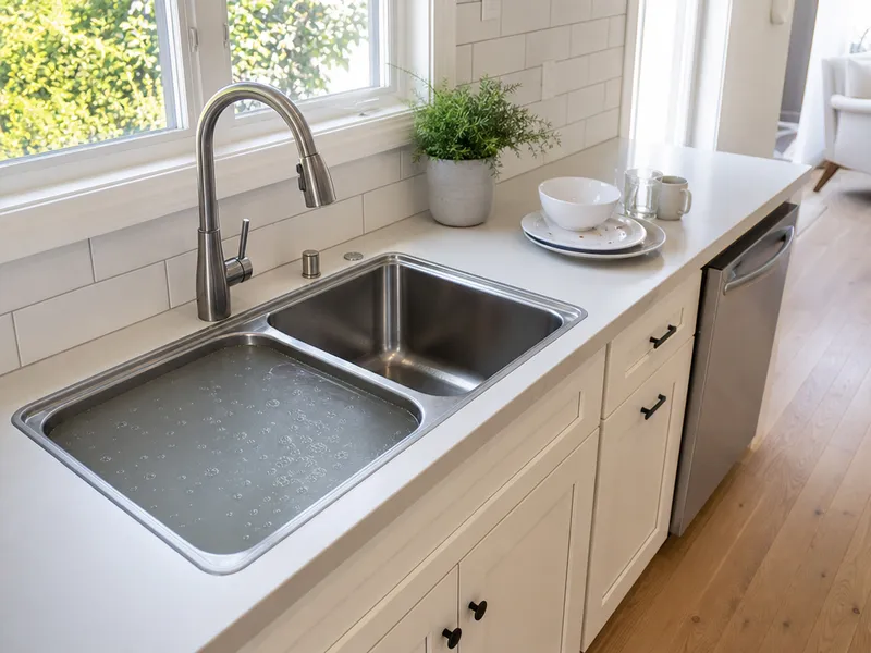Clogged kitchen sink