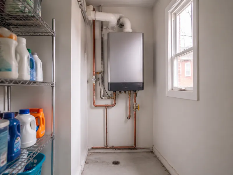 Queens row-house, basement