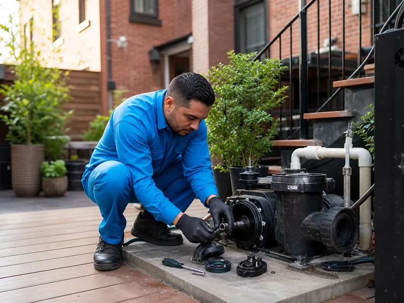 Hayward pump, Brooklyn brownstone
