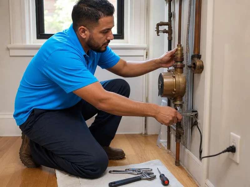Rheem solar system, Brooklyn brownstone