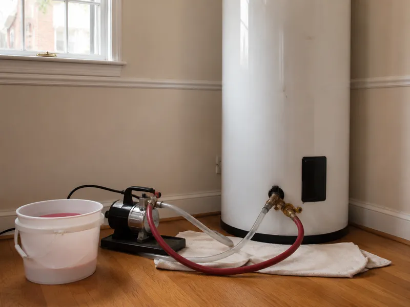 Navien solar system, Queens townhouse