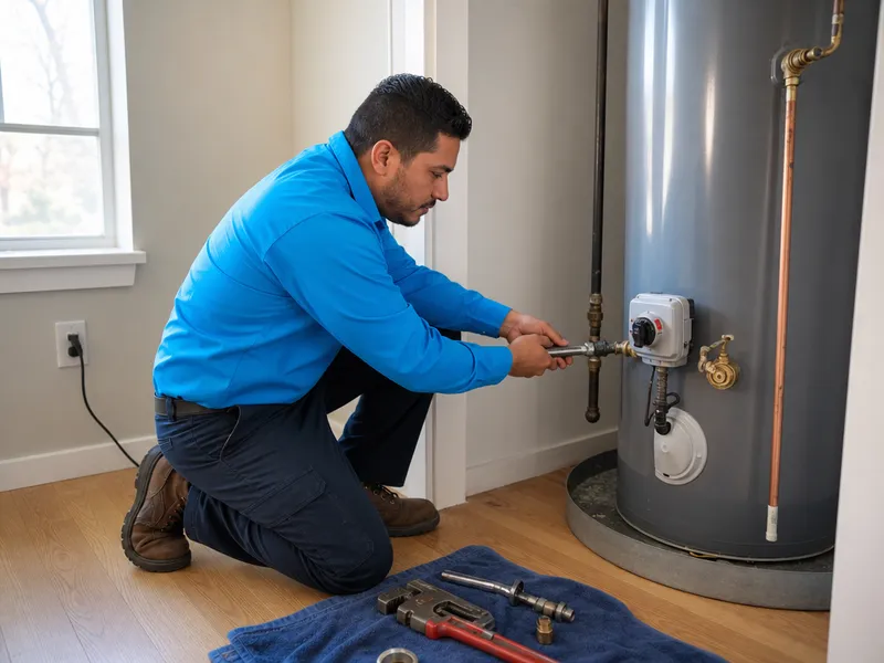 Rheem gas water heater, Park Slope