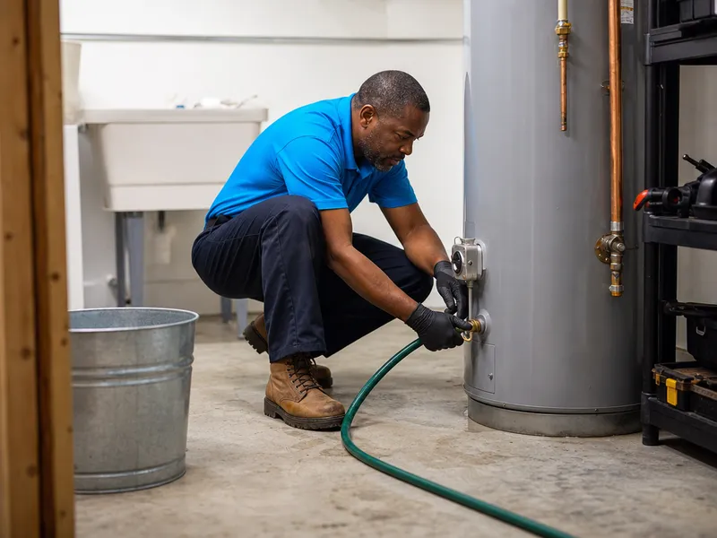 Rheem tank water heater, Astoria
