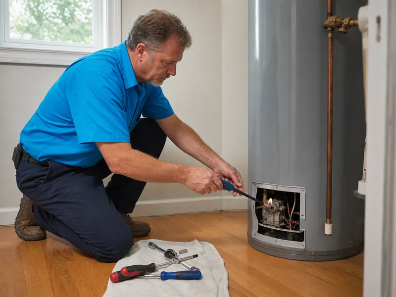 Rheem gas water heater, Riverdale