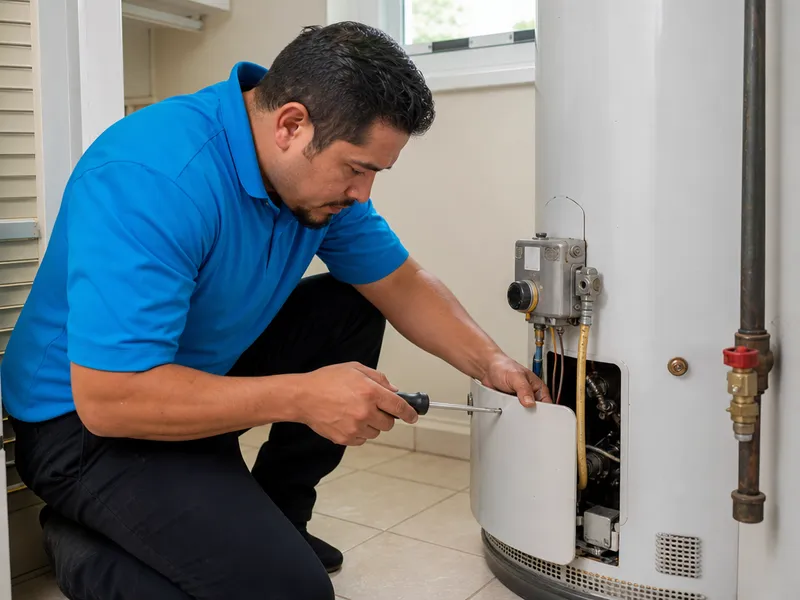 Gas water heater pilot light repair