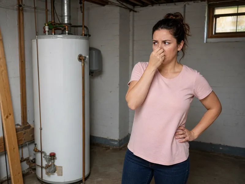 Gas smell near water heater