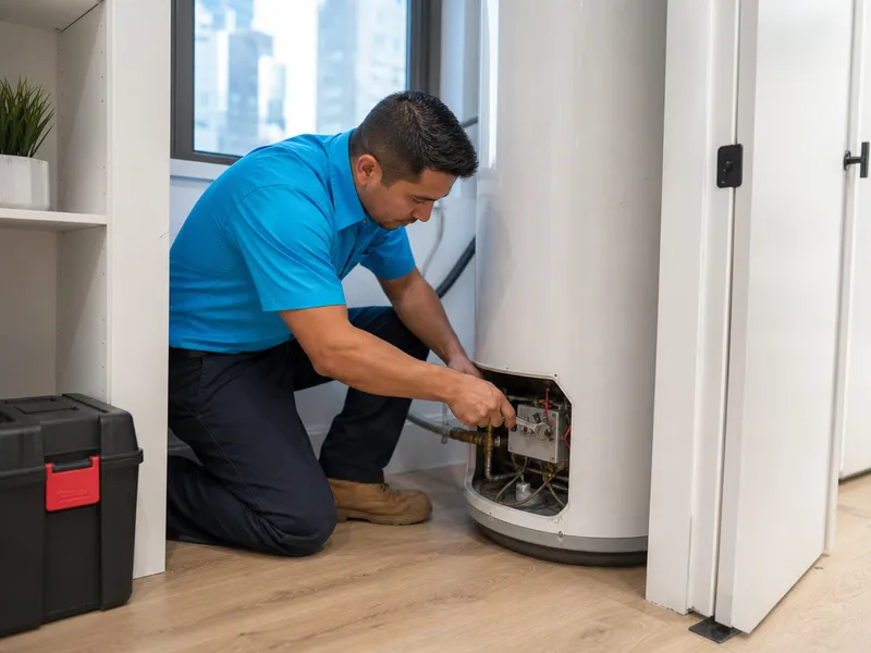 Gas water heater, Manhattan high-rise