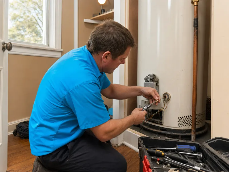 Gas water heater, Queens