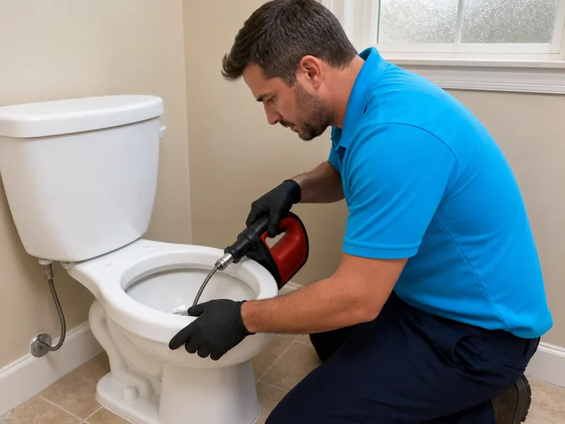 Toilet drain unclogging