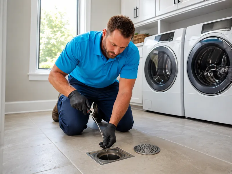 Floor drain cleaning