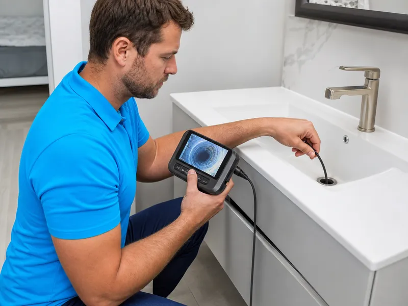 Drain camera inspection