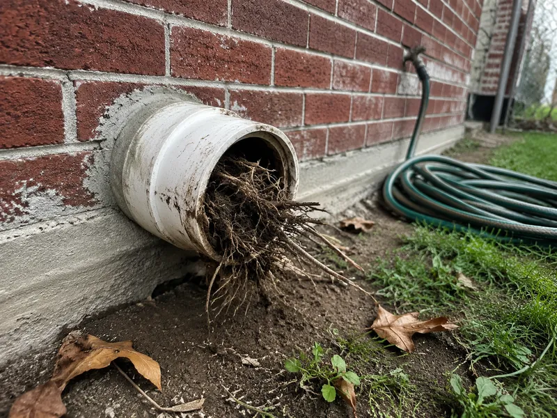 Main sewer line, Queens row house
