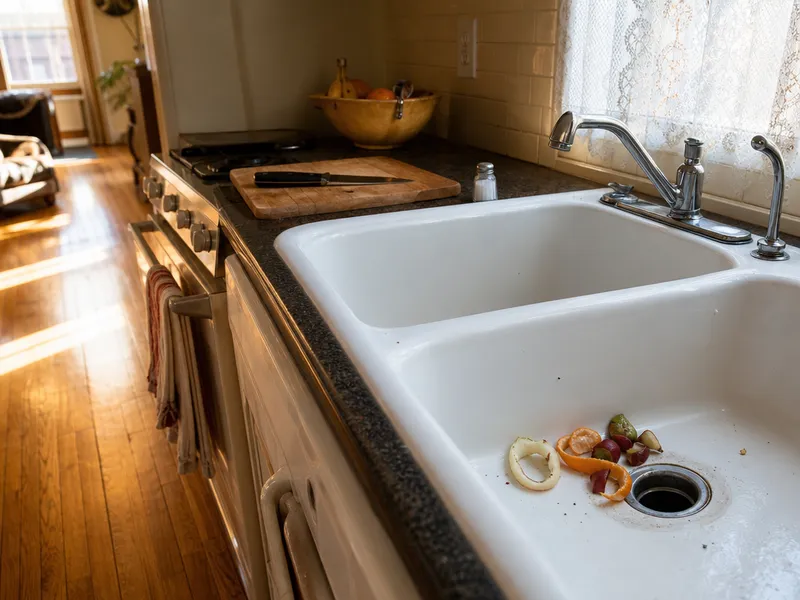 Kitchen drain, Brooklyn duplex
