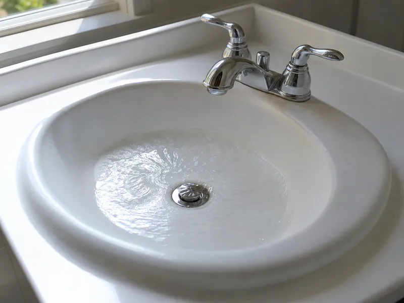 Slow bathroom drain