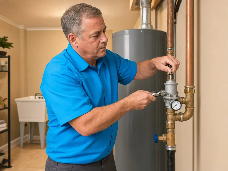 Water pressure adjustment