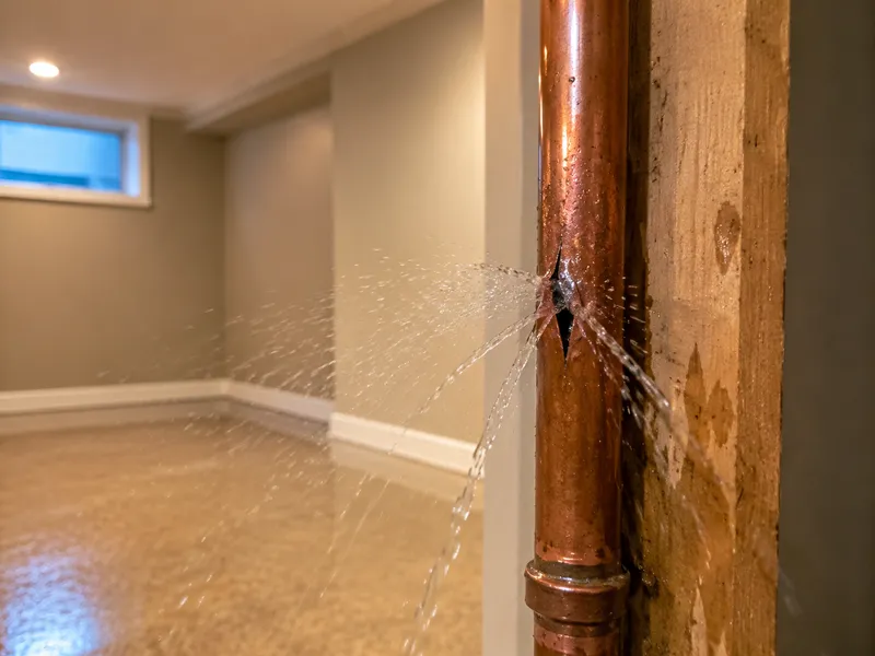 Burst pipe