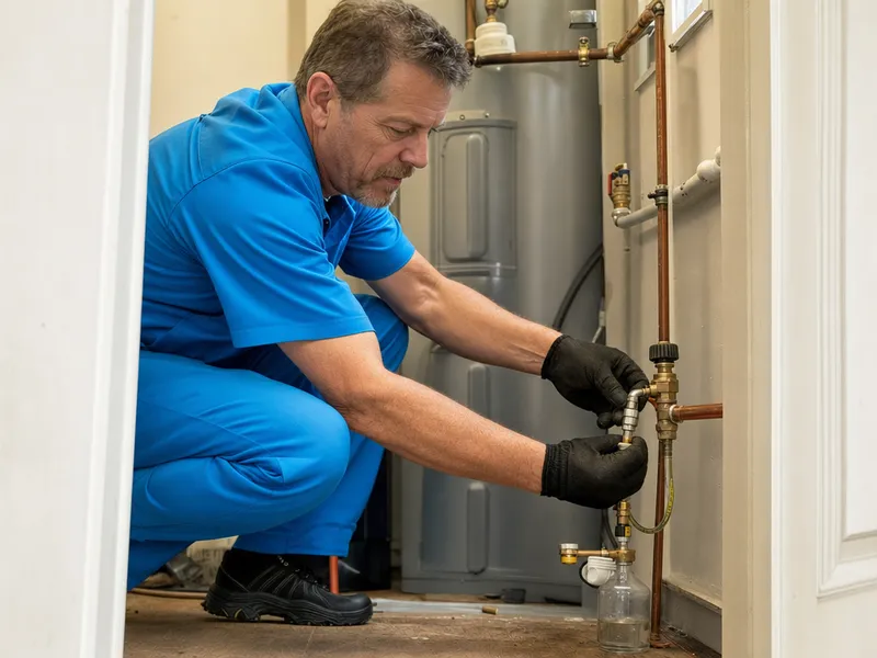 Water line leak detection