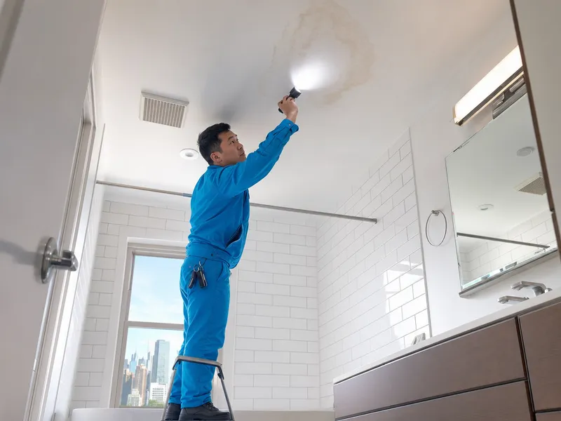 Ceiling leak detection