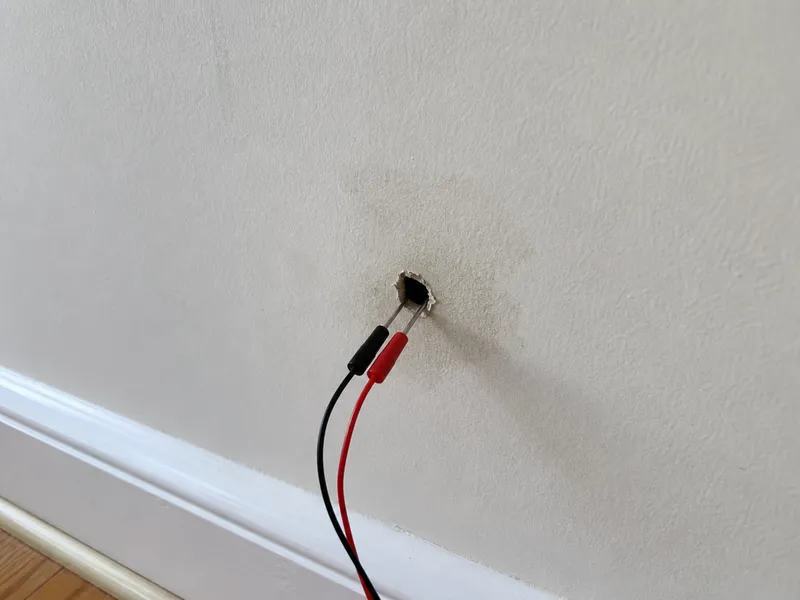 Dripping sound behind wall