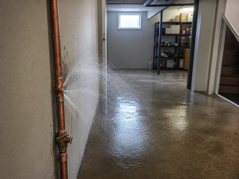 Burst pipe