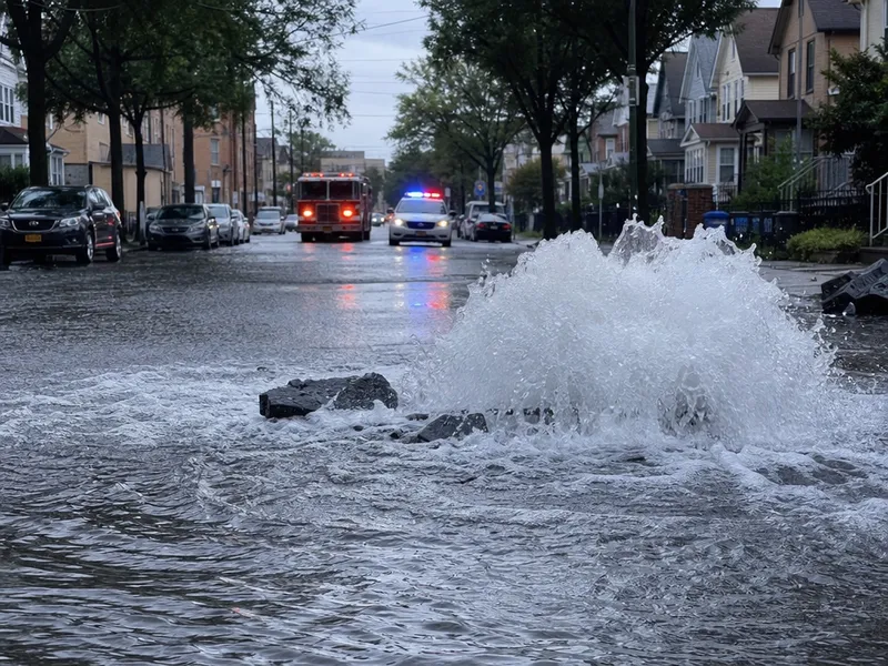 Water main break